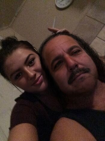 Ron Jeremy With A Blonde Hottie