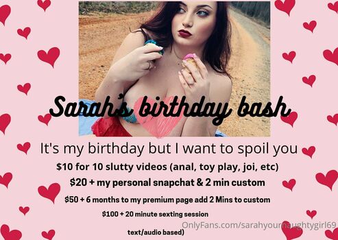 sarahyournaughtygirl69