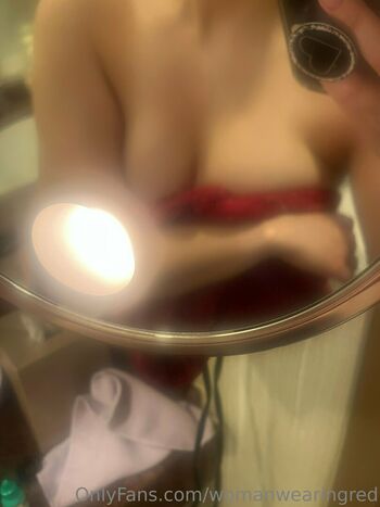 womanwearingred